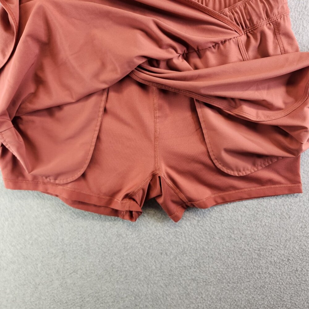 Patagonia Skort Womens L Pink Fleetwith Faux Wrap Commuting Work Travel Golf - Picture 4 of 13